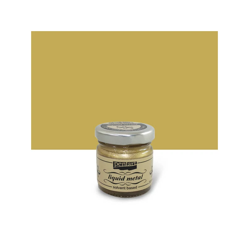 Pentart folyékony fém, 30 ml - arany