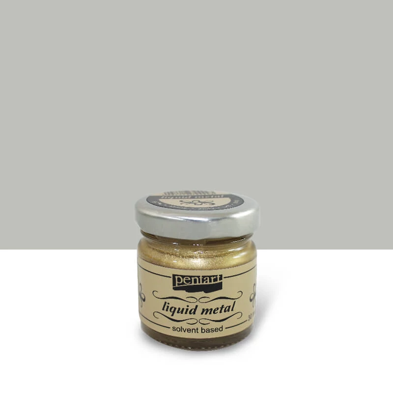 Pentart folyékony fém, 30 ml - ezüst