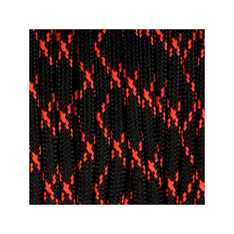 Paracord 550, méterben, 4 mm - T vírus camo piros-lazac