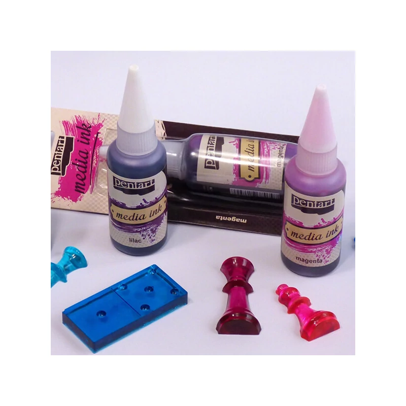 Pentart Media ink, tintafesték, 20 ml - must