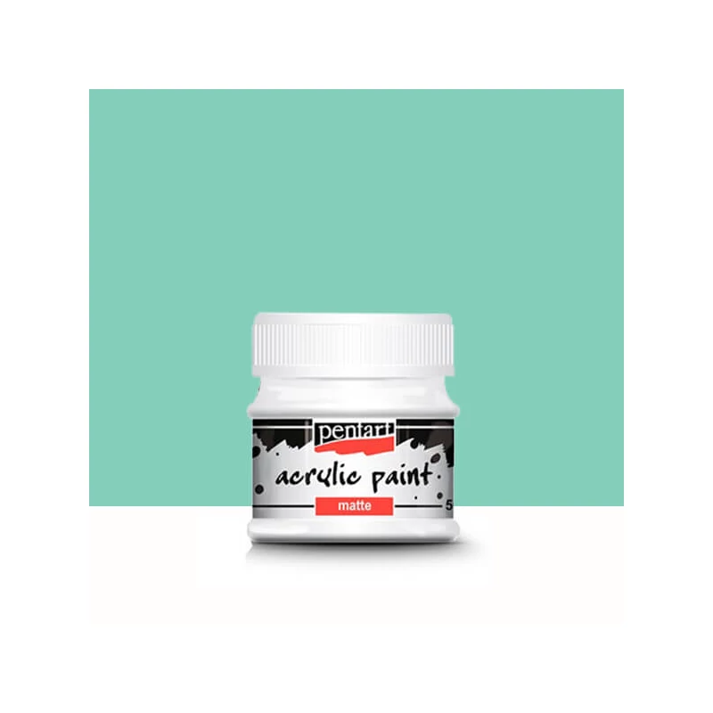 Pentart matt akrilfesték, 50 ml - menta