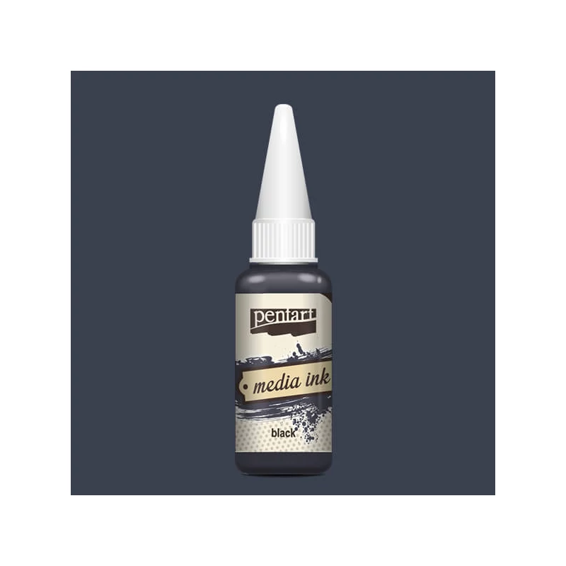 Pentart Media ink, tintafesték, 20 ml - fekete