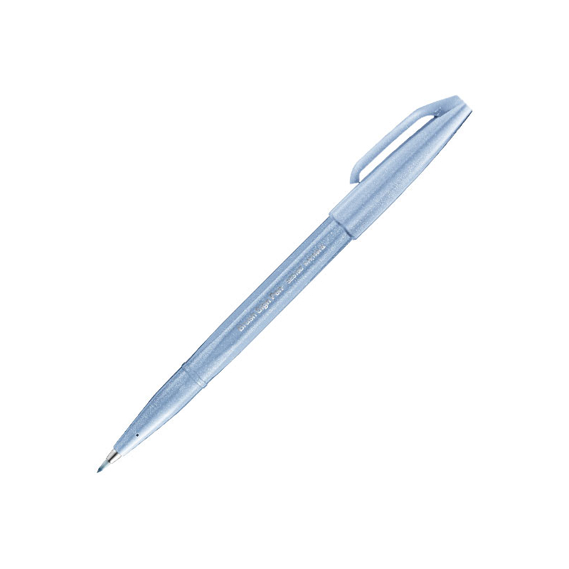 Pentel Brush Sign Pen ecsetfilc, SES15C-S3X, szürkéskék
