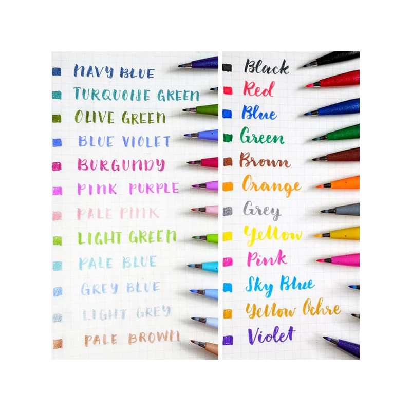Pentel Brush Sign Pen ecsetfilc, SES15C-G, citrom
