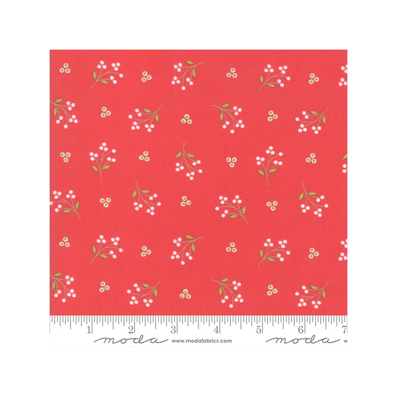 Patchwork anyag - Moda - Holliberry by Corey Yoder 29093-12 scarlet