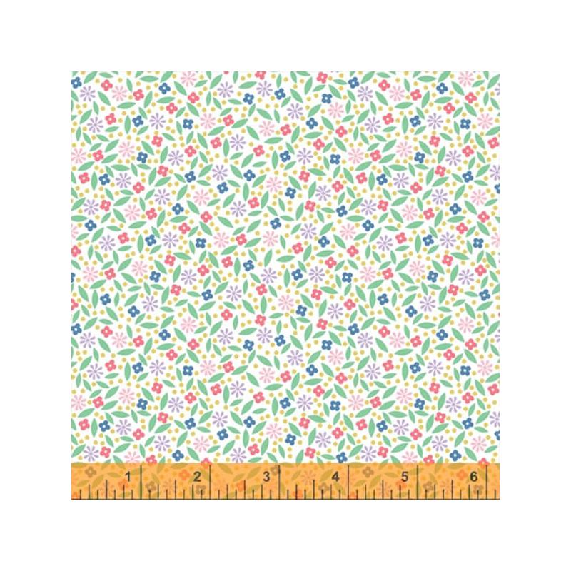 Patchwork anyag - Windham Fabrics - Enjoy the Ride by Whistler Studios 51997-2 white