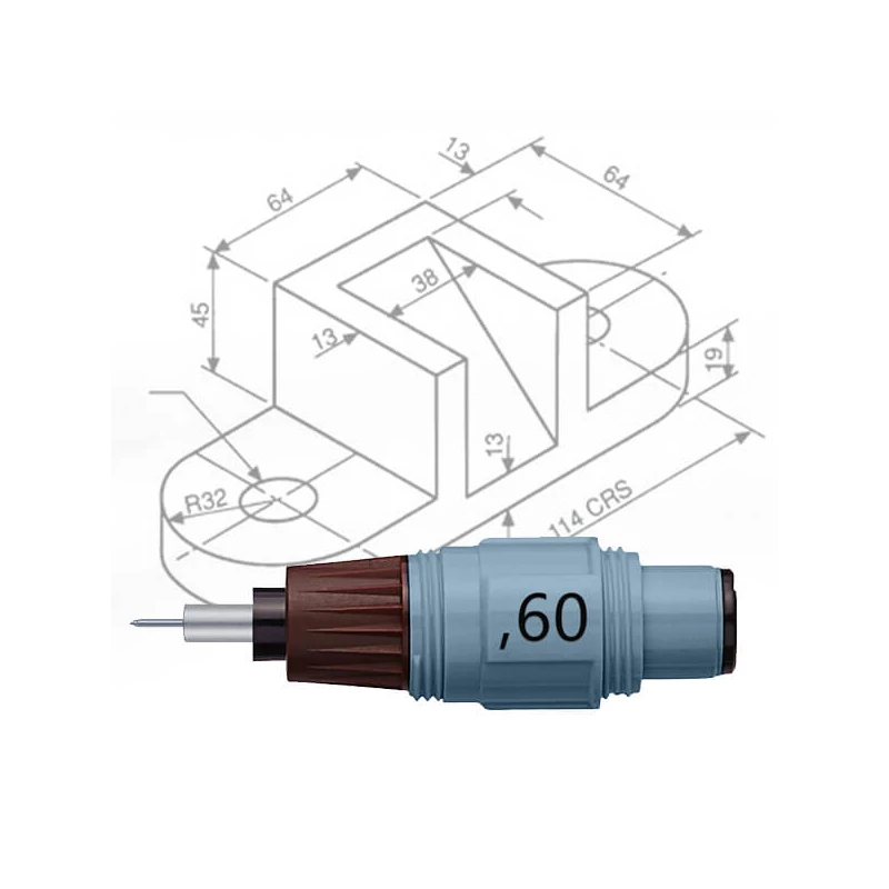 Rotring Isograph csőtollhegy - 0,60 mm