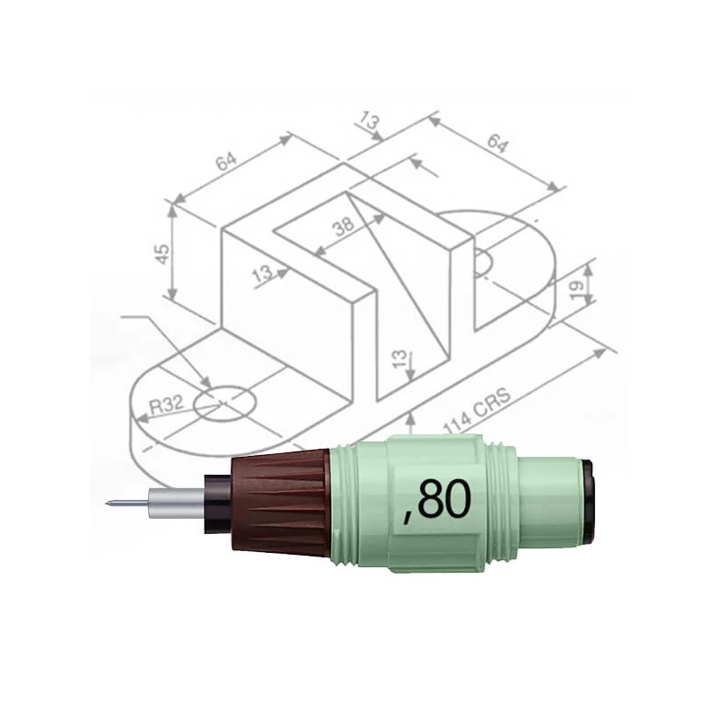 Rotring Isograph csőtollhegy - 0,80 mm