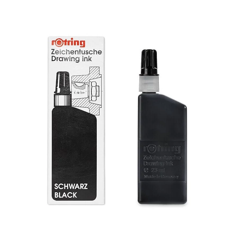 Rotring Isograph műszaki tus, fekete - 23 ml
