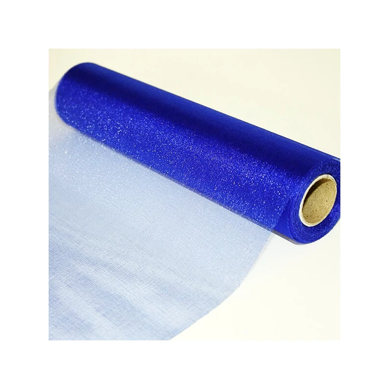Organza asztalközép, 23,5 cm, 10 méter - 034, sötétkék