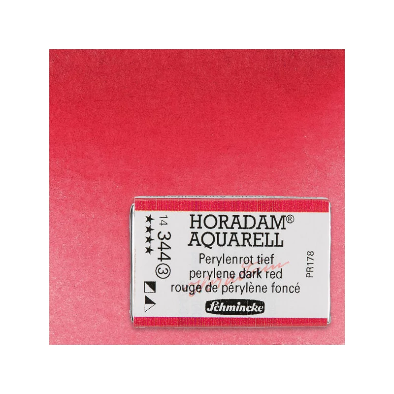 Schmincke Horadam akvarellfesték, 1/1 szilkés - 344, perylene dark red