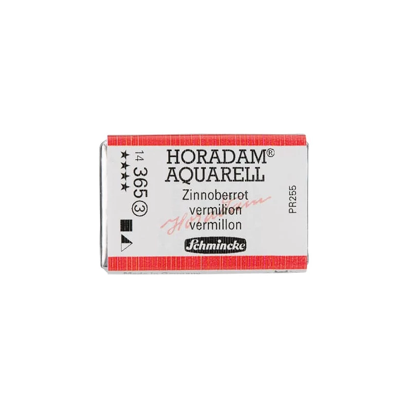 Schmincke Horadam akvarellfesték, 1/1 szilkés - 365, vermilion