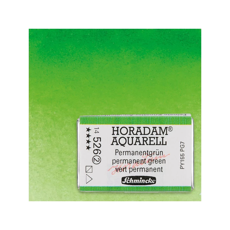 Schmincke Horadam akvarellfesték, 1/1 szilkés - 526, permanent green