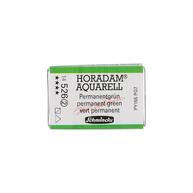 Schmincke Horadam akvarellfesték, 1/1 szilkés - 526, permanent green
