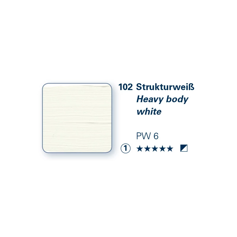 Schmincke PRIMAcryl akrilfesték, 35 ml - 102, heavy body white
