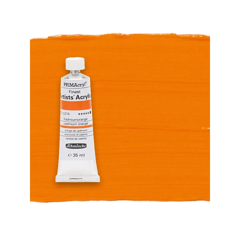 Schmincke PRIMAcryl akrilfesték, 35 ml - 214, cadmium orange