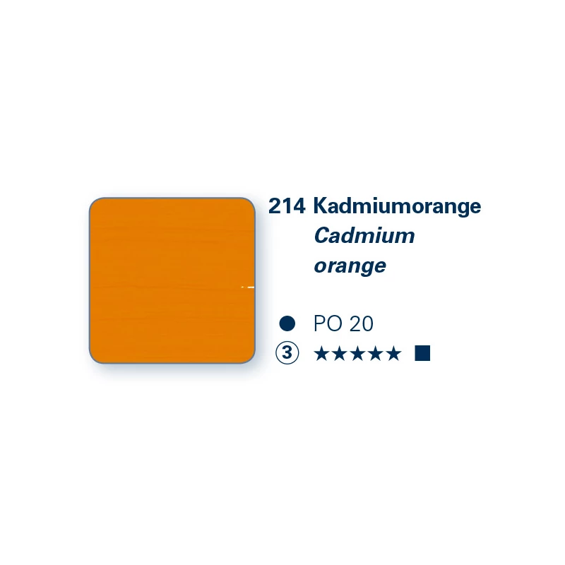 Schmincke PRIMAcryl akrilfesték, 35 ml - 214, cadmium orange