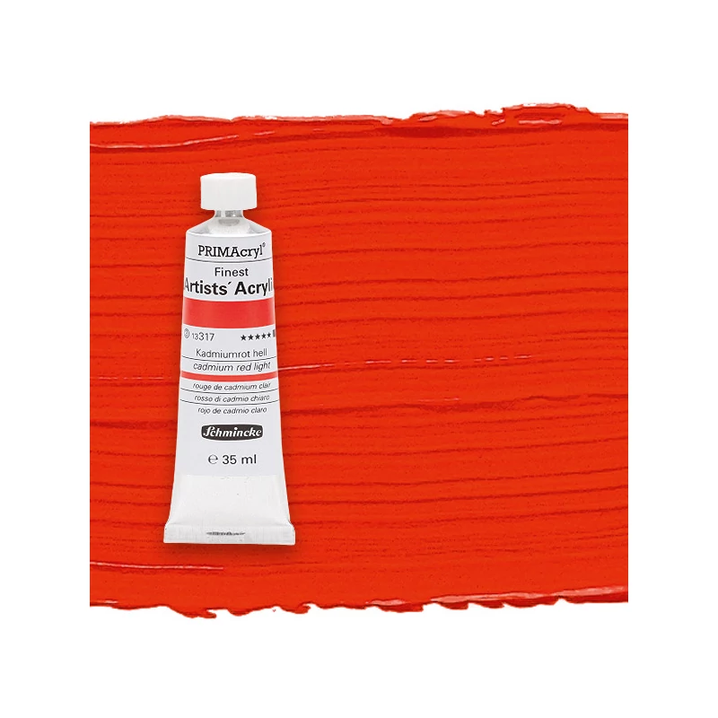 Schmincke PRIMAcryl akrilfesték, 35 ml - 317, cadmium red light