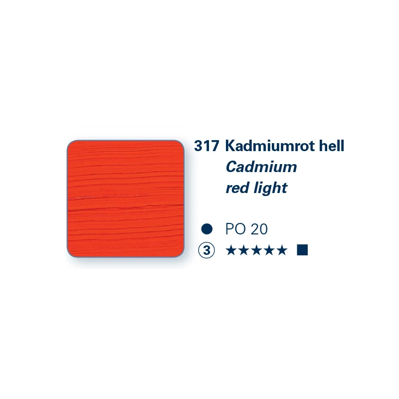 Schmincke PRIMAcryl akrilfesték, 35 ml - 317, cadmium red light