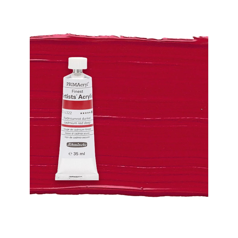 Schmincke PRIMAcryl akrilfesték, 35 ml - 322, cadmium red deep