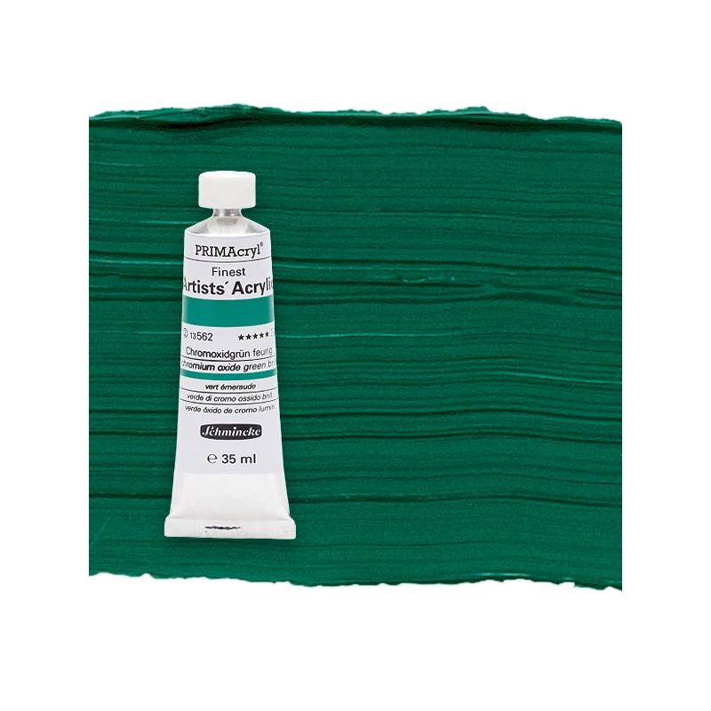 Schmincke PRIMAcryl akrilfesték, 35 ml - 562, chromium oxide green brilliant