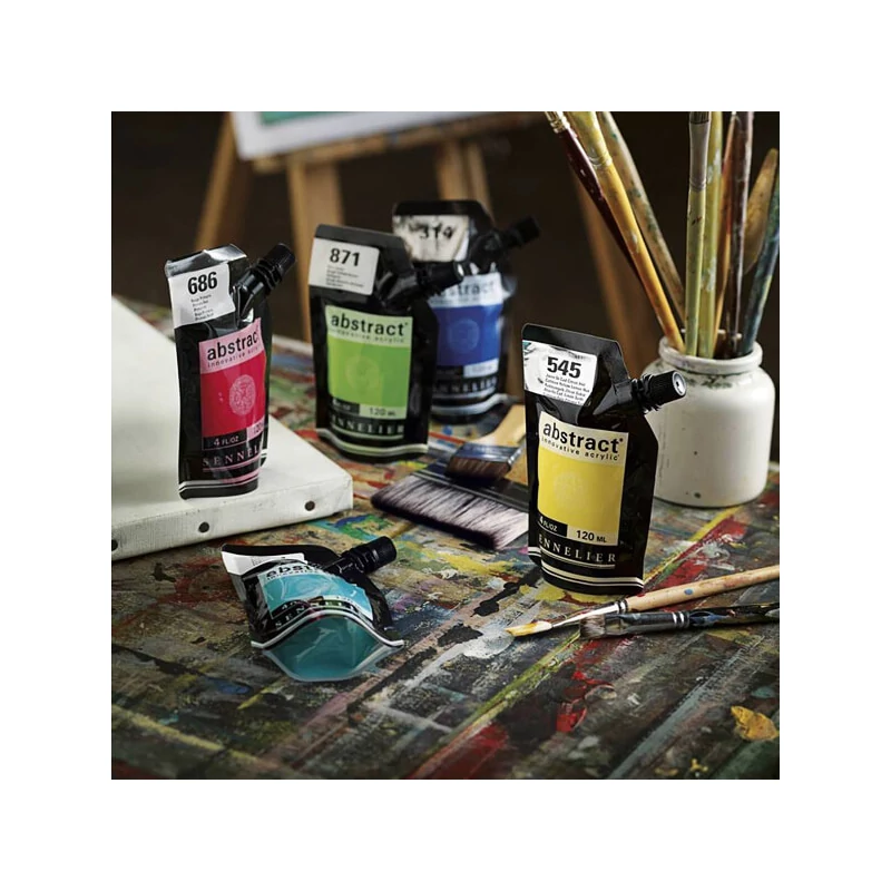 Sennelier Abstract akrilfesték, 120 ml - 545, cadmium yellow lemon hue