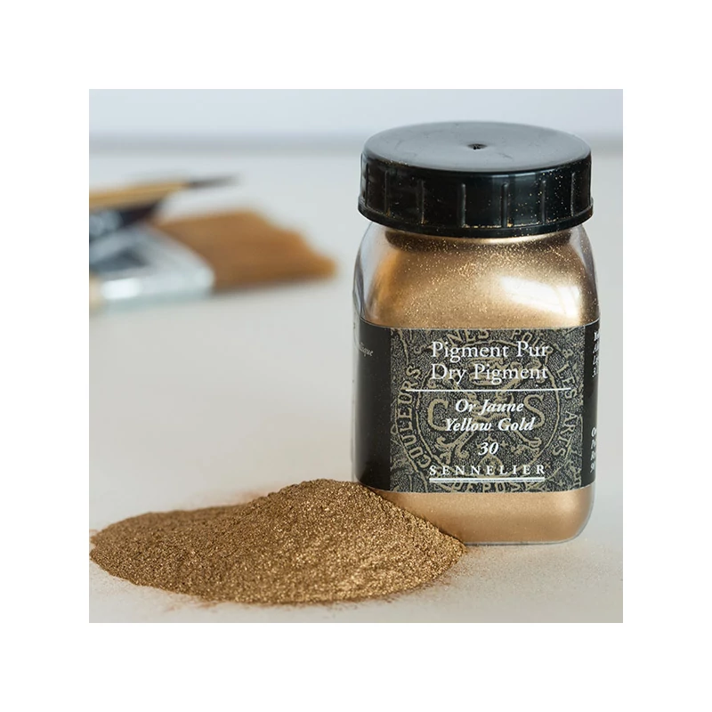 Sennelier pigment - 030, yellow gold, 90 g