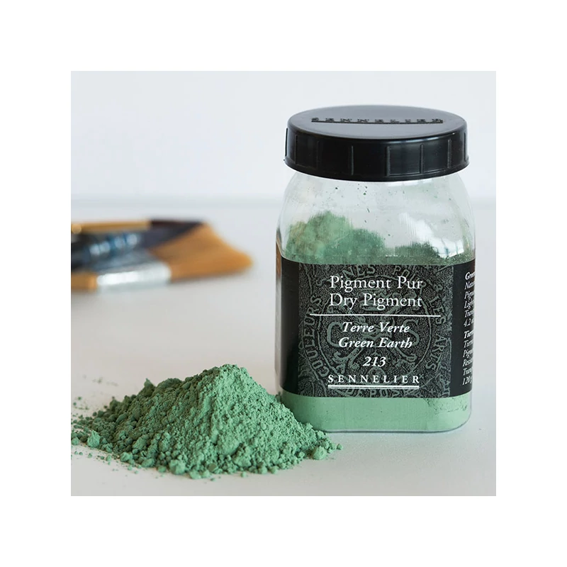 Sennelier pigment - 213, green earth, 120 g