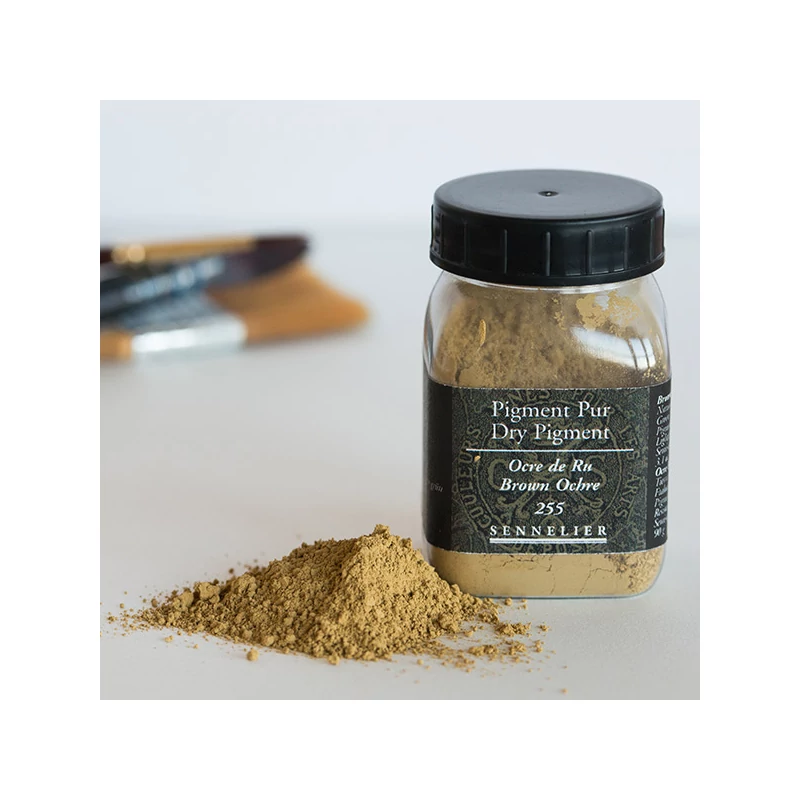 Sennelier pigment - 255, brown ochre, 90 g