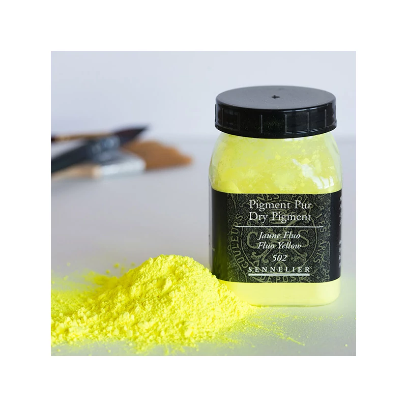 Sennelier pigment - 502, fluo yellow, 100 g