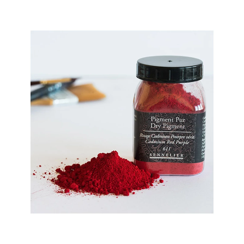 Sennelier pigment - 611, cadmium red purple, 140 g