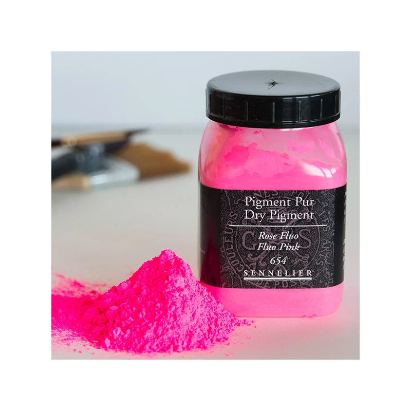 Sennelier pigment - 654, fluo pink, 100 g