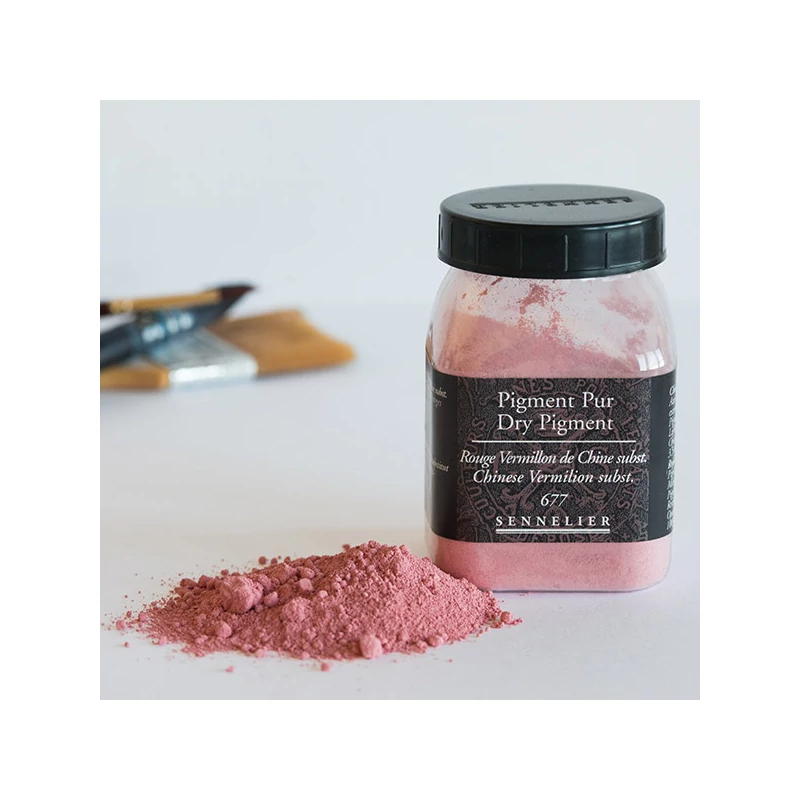 Sennelier pigment - 677, chinese vermilion, 100 g