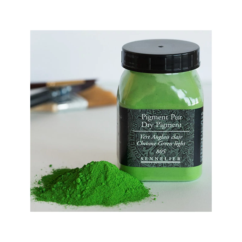 Sennelier pigment - 805, chrome green light, 120 g