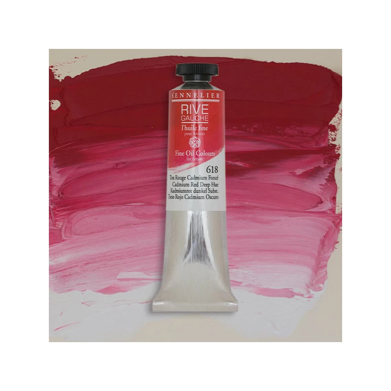 Sennelier Rive Gauche olajfesték, 40 ml - 618, cadmium red deep hue