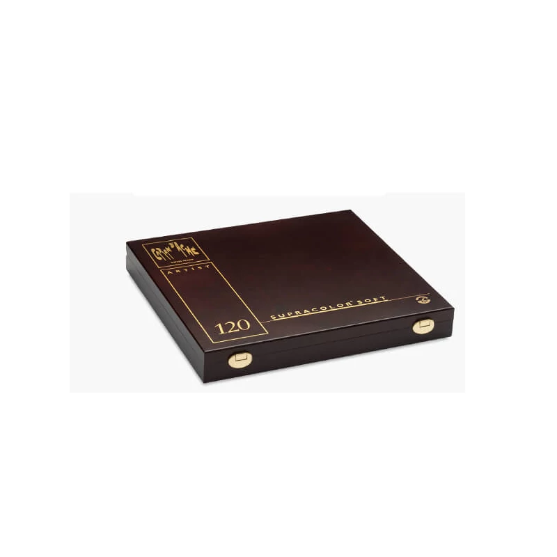 Caran d'Ache Supracolor Soft akvarellceruza készlet - 120 db, fadobozos