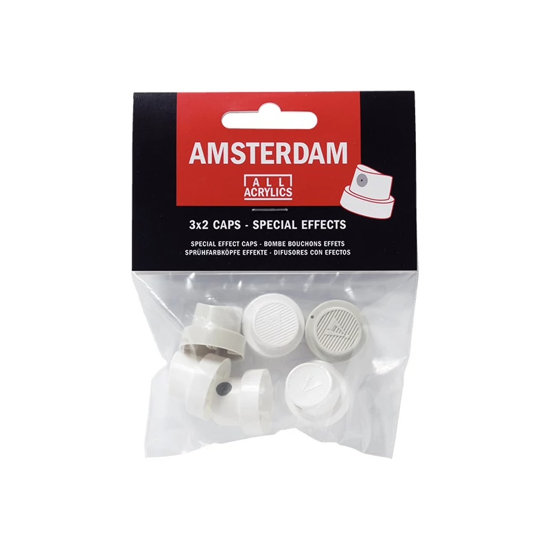 Szórófej Talens Amsterdam akrilfesték sprayhez, 6 db (3x2 db) - speciális