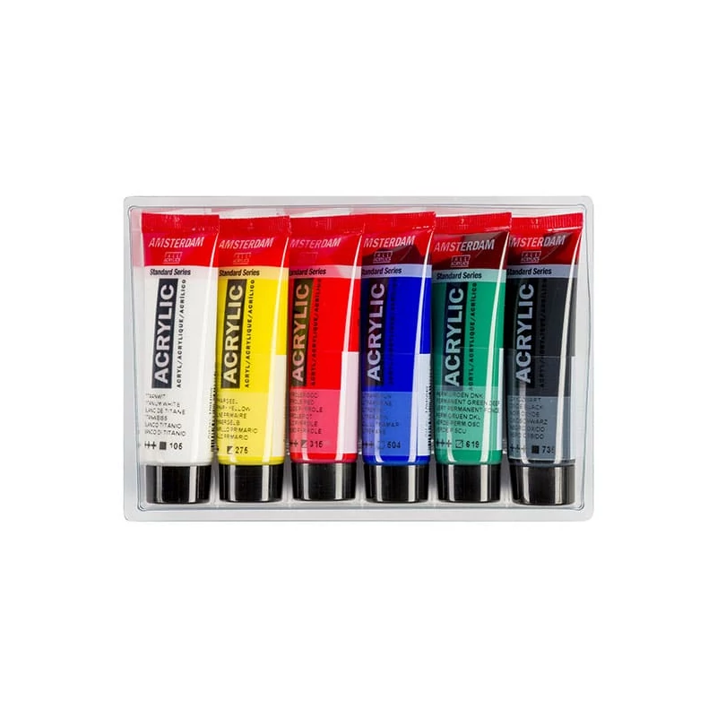 Talens Amsterdam akrilfesték készlet - 6x20 ml, általános