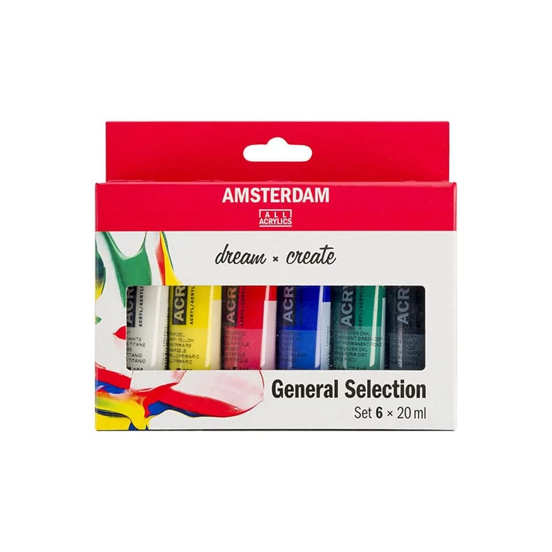 Talens Amsterdam akrilfesték készlet - 6x20 ml, általános