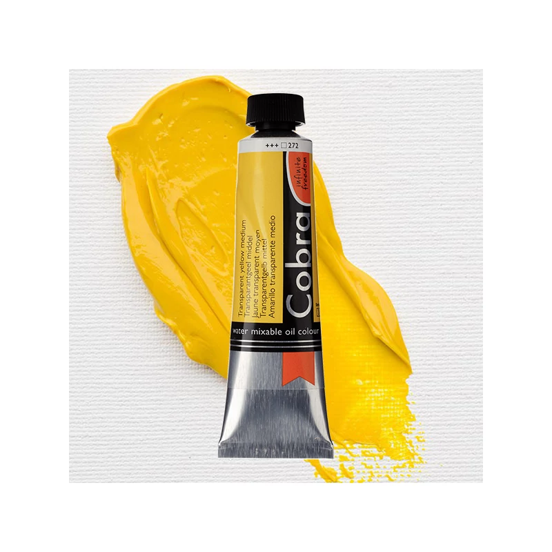 Talens Cobra vizes olajfesték, 40 ml - 272, transparent yellow medium