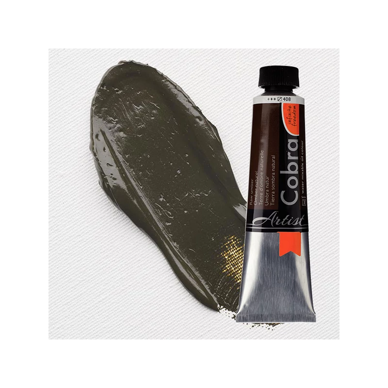 Talens Cobra vizes olajfesték, 40 ml - 408, raw umber