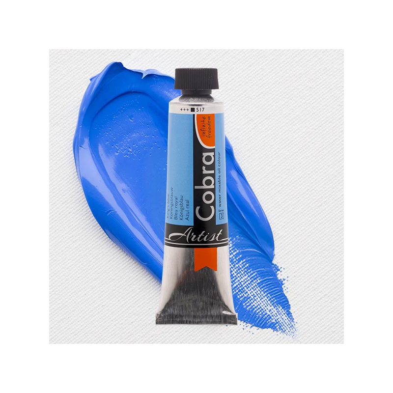 Talens Cobra vizes olajfesték, 40 ml - 517, king's blue