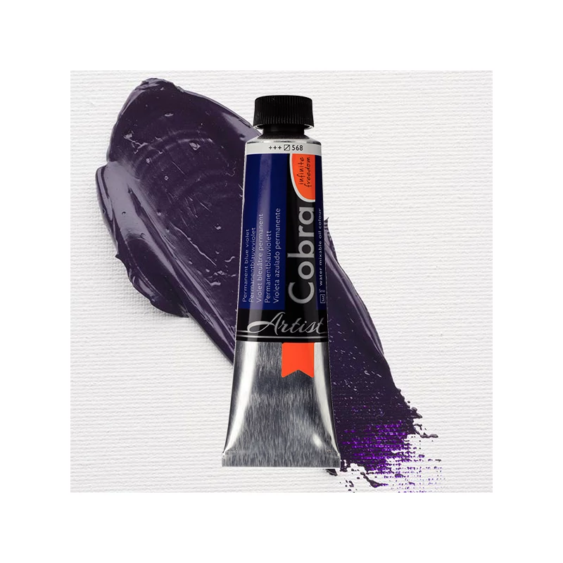 Talens Cobra vizes olajfesték, 40 ml - 568, permanent blue violet