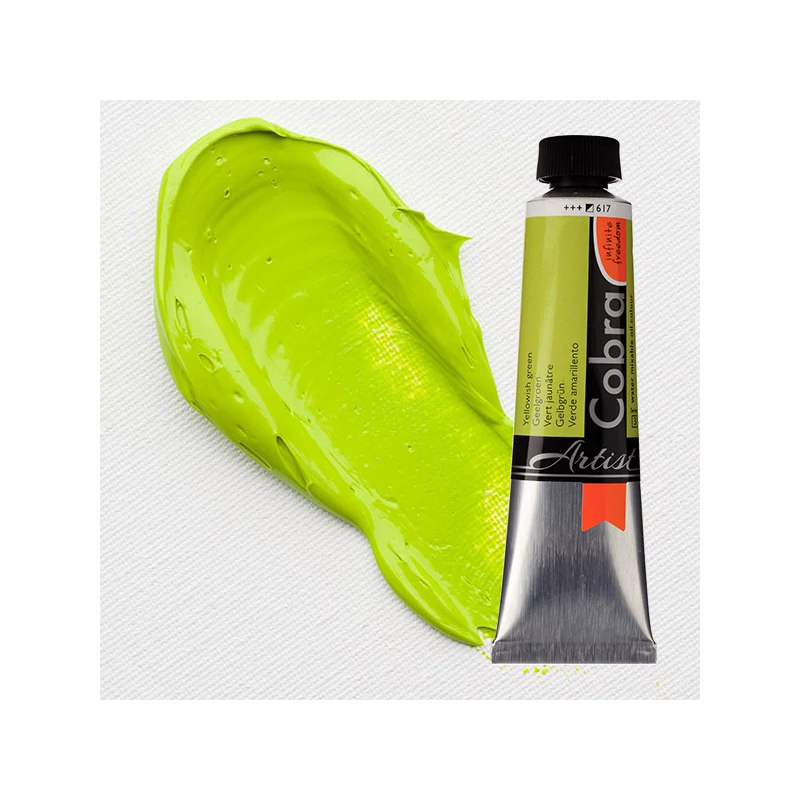 Talens Cobra vizes olajfesték, 40 ml - 617, yellowish green