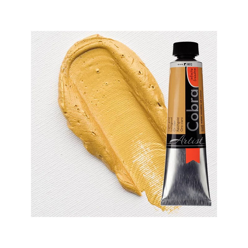 Talens Cobra vizes olajfesték, 40 ml - 802, light gold