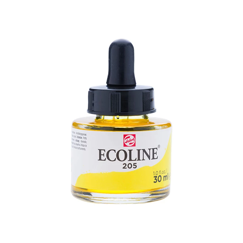 Talens Ecoline folyékony akvarell festék, 30 ml - 205, lemon yellow (primary)