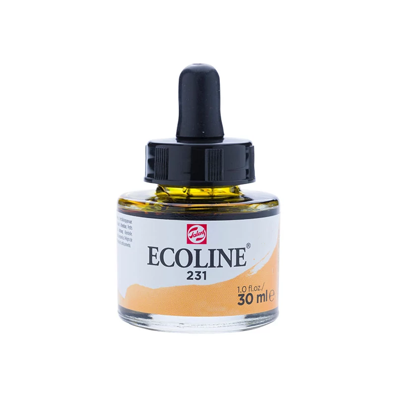 Talens Ecoline folyékony akvarell festék, 30 ml - 231, gold ochre