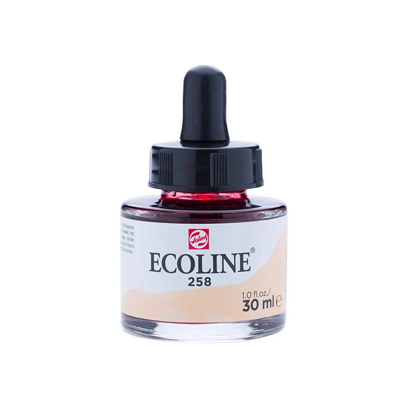 Talens Ecoline folyékony akvarell festék, 30 ml - 258, apricot