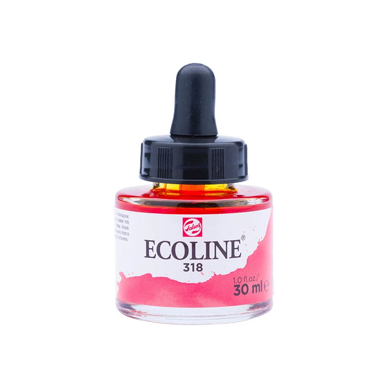 Talens Ecoline folyékony akvarell festék, 30 ml - 318, carmine