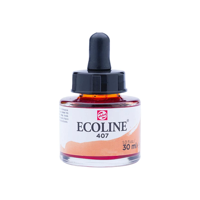 Talens Ecoline folyékony akvarell festék, 30 ml - 407, deep ochre